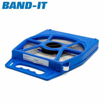 Band-It - Band 201SS 1/2" 30.5m Reel Blue Dispenser