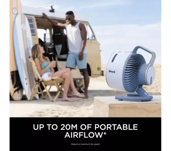 FlexBreeze HydroGo FA050UKGN Portable 6.8" Misting Fan – Lime Green & Cool Gray