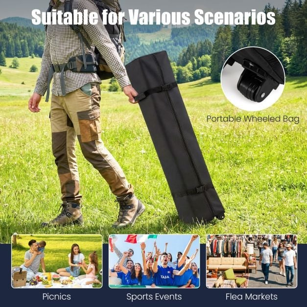 300 x 300 cm Pop-Up Canopy Tent – One-Button Setup