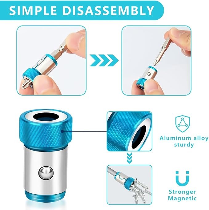 Magnetic Screw Holder Ring – 1/4″ Universal Bit Magnetizer