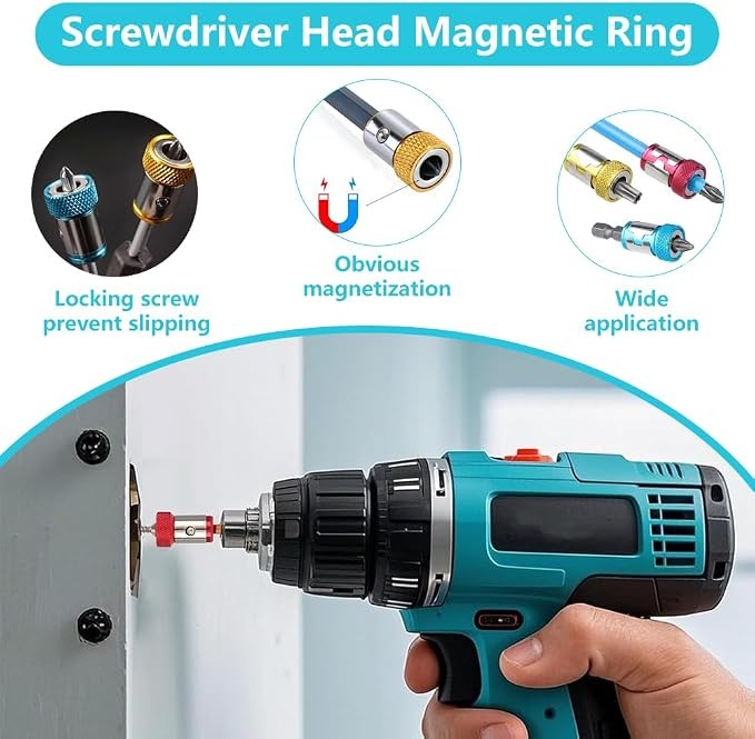 Magnetic Screw Holder Ring – 1/4″ Universal Bit Magnetizer