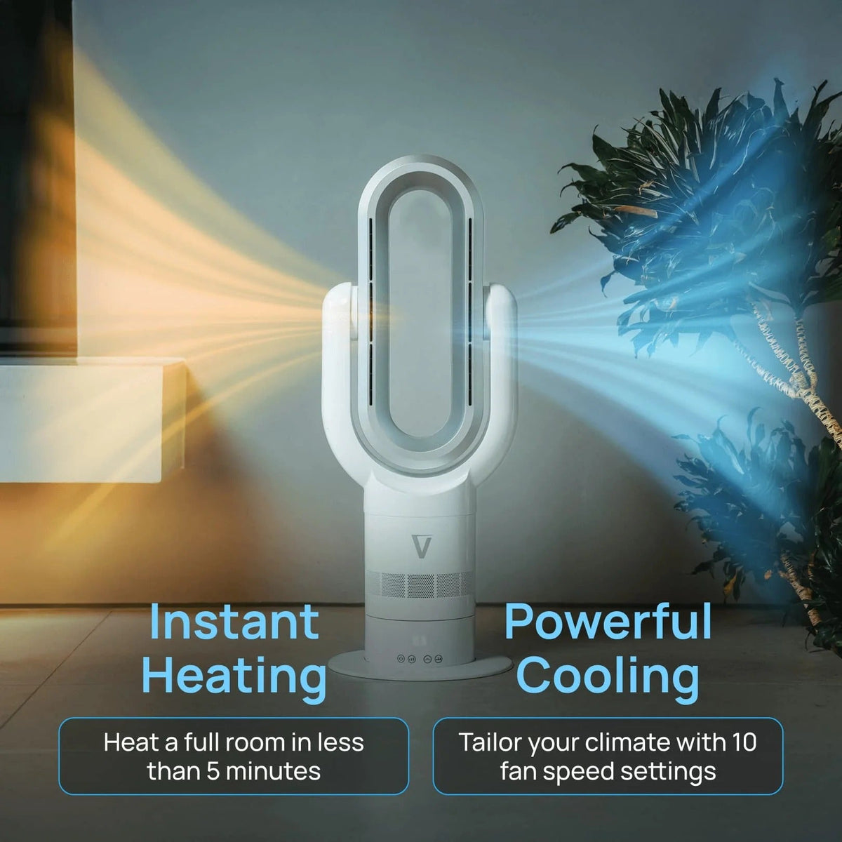 Vortex Air™ Pro Plus Bladeless Hot & Cool Fan – 2026 Model
