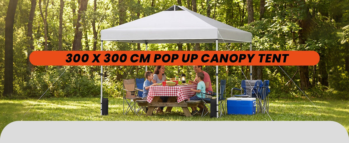 300 x 300 cm Pop-Up Canopy Tent – One-Button Setup