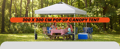 300 x 300 cm Pop-Up Canopy Tent – One-Button Setup