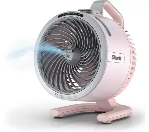 FlexBreeze HydroGo FA050UKGN Portable 6.8" Misting Fan – Lime Green & Cool Gray