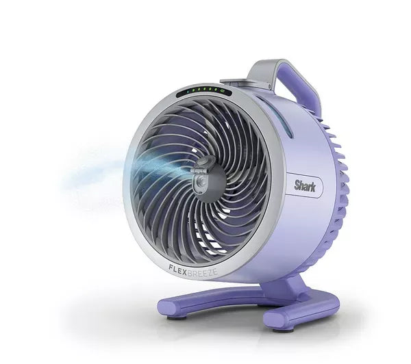 FlexBreeze HydroGo FA050UKGN Portable 6.8" Misting Fan – Lime Green & Cool Gray