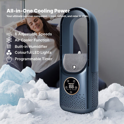 Portable Bladeless Air Conditioner for Home and Office
