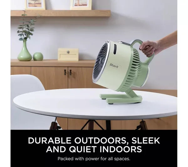 FlexBreeze HydroGo FA050UKGN Portable 6.8" Misting Fan – Lime Green & Cool Gray